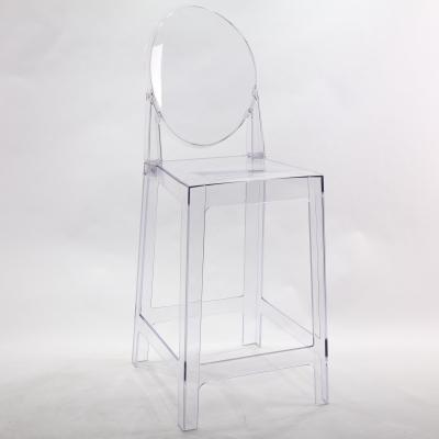 China Modern Stackable Transparent Acrylic Events Wedding Crystal Clear PC Dining Ghost Chair for sale