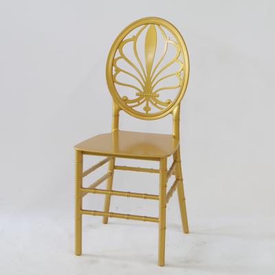 China Modern Wedding Gold Resin Plastic Butterfly Dragonfly Back O Back Chair for sale