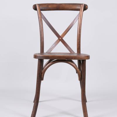 China X back chair modern antique classic classic chair back with or cushion /crossback chair with rattan seat for sale