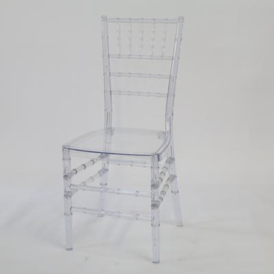 China Transparent chair wedding the removable cover wholesale and event acrylic crystal ice stacking clear resin chiavari chair for sale