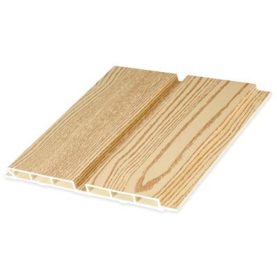 China Fast Installation Decoration Wood Grain 195*13 Great Wall Panel Material Indoor WPC Interior Wall Panel For Wall And Ceiling Decor For Hotel for sale