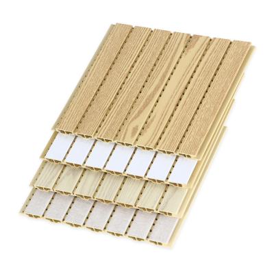 China Highly Effective Modern Wooden Sound Insulation WPC Decoration Sound Absorption Wall Panel Sound Absorption Wall Panel Acoustic Soundproofing for sale