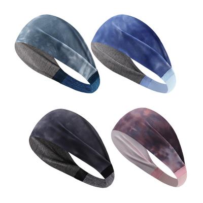 China Wholesale Breathable Comfortable Printing Link Dye Sports Fitness Running Headbands for sale