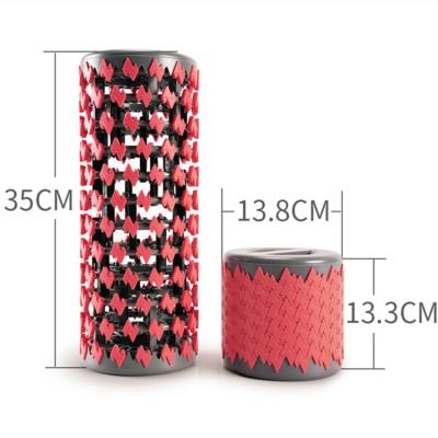 China Portable Eco Flexible High Density ABS Foam Roller Fitness Yoga Foam Roller Hollow Kit for sale