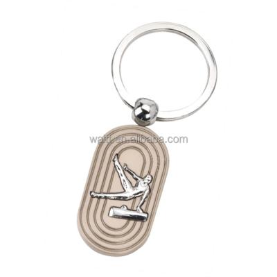 China Gymnastics Souvenir High Quality Custom Pommel Horse Sports Key Chain Key Ring for sale