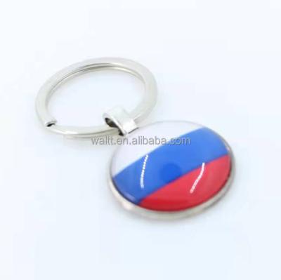 China Russian Souvenir Gifts Promotion Flag Keychains UK Souvenirs for sale