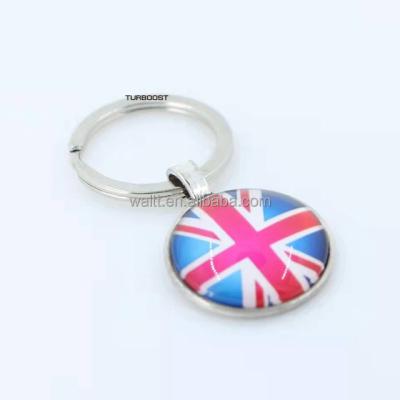 China Souvenir Gifts Promotion United Kingdom Flag Keychains UK Souvenirs for sale