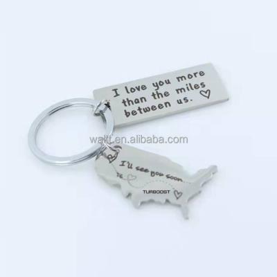 China USA Key Chain Promotion Gift Stainless Steel Card for sale