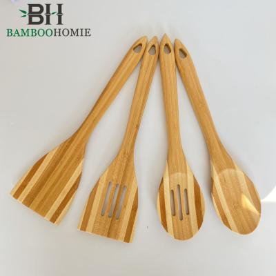 China Sustainable Wooden Cookware Set Utensil Kitchen Set Bamboo Utensils for sale