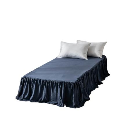 China Japan home size bedding home textile good quality China factory soft solid color washed chemical fiber bed skirt bedspread low price for sale