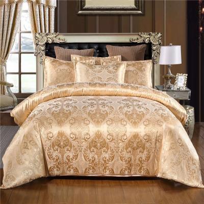 China Hotel Nondisposable European Household Nondisposable Comforter Blanket Sheet Satin Jacquard Style Printing And Dyeing Reactive Polyester Comforter Cover for sale