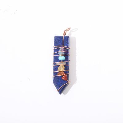 China CLASSIC Modern Latest Custom-Made Quartz Silver Plated Healing Stones Marble Shape Crystal Pendant for sale