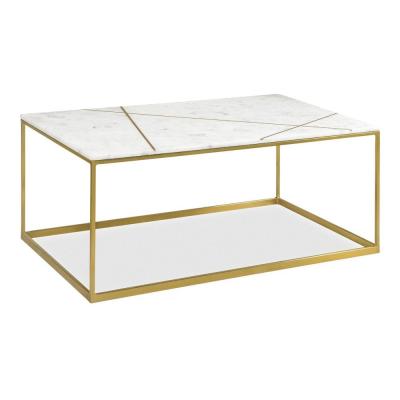 China Factory custom nordic home living room beige white marble top coffee table decoration convertible marble for sale