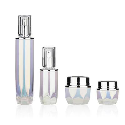 China Personal Care China Manufacturer New Style Empty Luxury Clear Frosted Glass Jar for sale