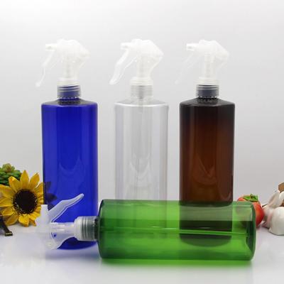 China Cosmetic Packaging China Supplier BDPAK Customized Color 500ml 16oz PET Plastic Spray Bottle Trigger Lotion Pump Empty PET Bottle for sale