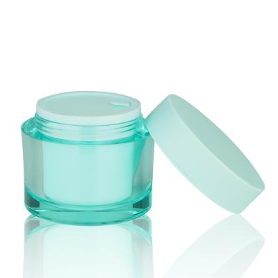 China 50ml personal care factory price plastic luxury acrylic cream jar cosmetic packaging 30ml 70ml for sale