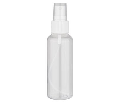 China Cosmetic Packaging 30ml 100ml 150ml 200ml Cosmo Shape Screen Printing Matte Aluminum Transparent PET Plastic Spray Bottle for sale