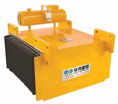 China Remove Suspended Iron Oil Cooling Electromagnetic Separator For Conveyor Belt for sale