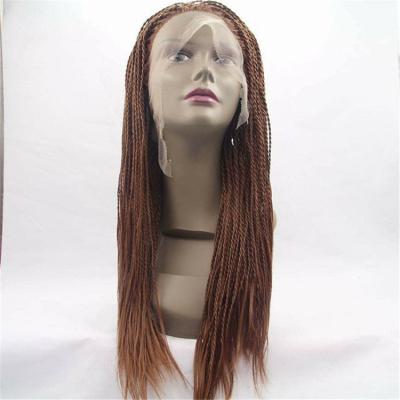 China Afro Wave Style Hair Wig 2019 New For Black Woman Lace Front Wig Synthetic for sale