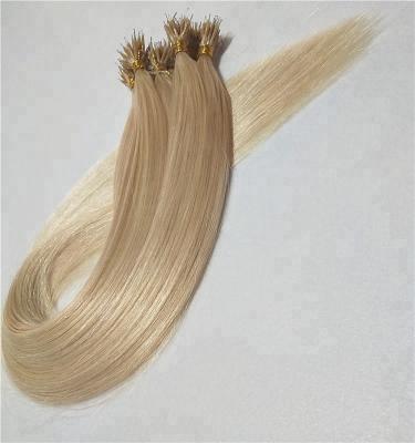 China 1g Color Silky Straight Remy Human Blonde Hair New Arrival Nano Wave Tip Hair Extension Popular In Salon for sale