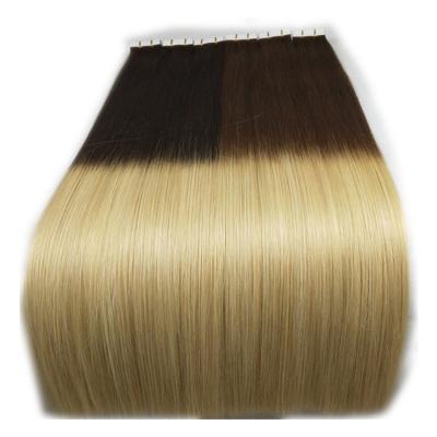 China 2019 Trend Silky Straight Hair Products All Colors Double Drawn Human Remy Tape Hair Extension for sale