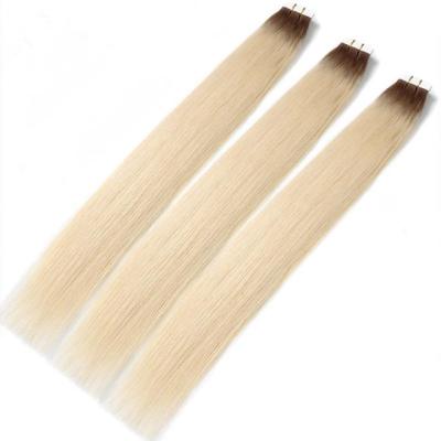 China Silky Straight Wave Ombre Color Popular In Hair Salon 100 Tape Hair Human Hair Extension With All Colors for sale