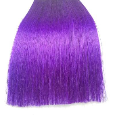 China 100% Blue Silky Straight Wave Color Wholesale Price Hair Tape Hair Extension for sale