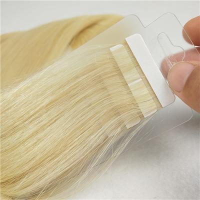 China 2019 High Quality New Arrival Silky Straight Wave Cuticle Aligned Tape Hair Blonde Hair Extension for sale