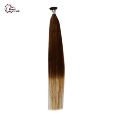 China Silky Straight Real Indian Remy Hair Extension Wholesale Keratin Wave Links I Tip Hair Extension for sale