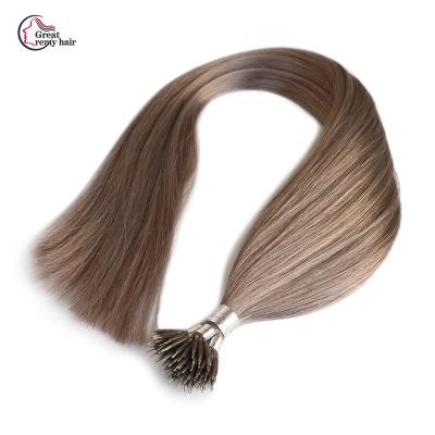 China Silky Straight Micro Nano Pearl Ring Extensions Real Hair Wave Asian Virgin Hair for sale