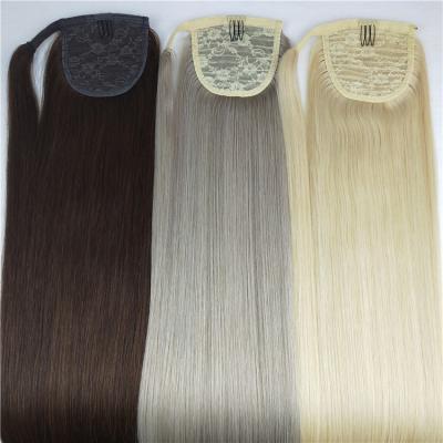 China Silky Straight Wave All Colors New Trend 100% Hair Ponytail Hair Extension for sale