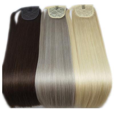 China New Arrival 2021 Silky Straight Wave 100g High Quality One Sets Hair Ponytail Extensions for sale