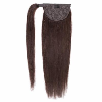 China 100% Wholesale Factory Price Silky Straight Wave Low MOQ Hair Ponytails Drawstring Around Ponytail Hair for sale