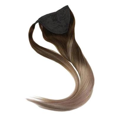 China Hot Selling Silky Straight Wave Soft and Comfortable Grade 12A Ponytail Wear Human Virgin Remy Blonde Hair for sale