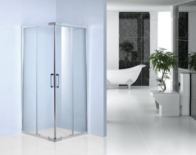 China Italian Series Sliding Shower Enclosure 900 X 900 0.093 Volume With 100mm Adjustment Wall Profile for sale