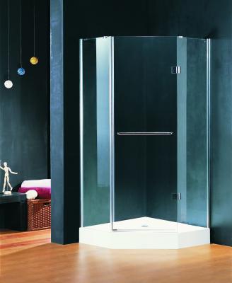 China 900 X 900 Shower Cubicle Pivot Style Hinged Shower Enclosures With Towel Rack for sale