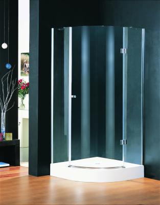 China Chrome Plate Hinged Shower Enclosures 800 X 800 , Curved Glass Shower Enclosures for sale