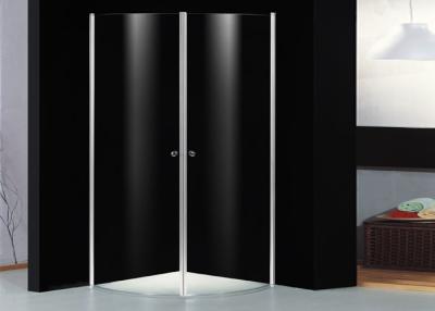 China Pivot Door Shower Enclosures With Handle , 2 Panel Frameless Pivot Shower Enclosure Rectangular for sale