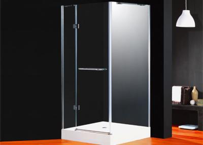 Chine Porte en verre se pliante carrée de clôtures Frameless faisantes le coin de douche pour la salle de bains à vendre