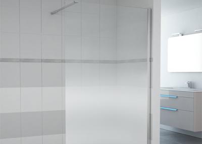 China Transparent Tempered Glass Walk In Shower Enclosures Frameless 2000mm Height for sale