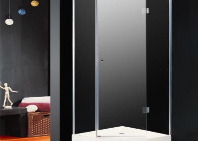 China Tempered Glass Pivot Shower Enclosure / Corner Bath Shower Enclosure With Wall Frame for sale