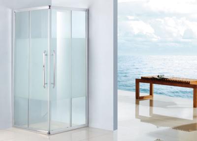 China Sliding Door Shower Enclosure 1200 X 800 White Framed With Chrome Profile for sale