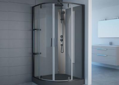 China Black Frame Free Standing Shower Stall 800 X 800 Pivot Hinge Shower Door for sale