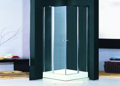 China Frameless Hinged Shower Enclosure Pivot Door Clear Glass Shower Cabins 800 x 800 for sale