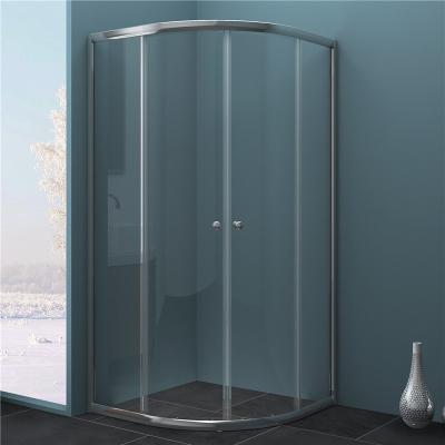 China 4mm Transparant Glass Sliding Shower Enclosure , Half  Round Shower Kit for sale