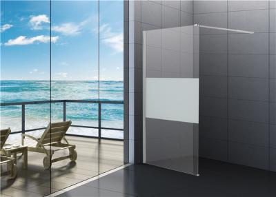 China 6mm Tempered Clear Glass Walk In Shower Enclosures For Cottage for sale