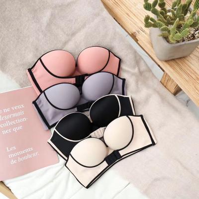 China Wholesale QUICK DRY front bra women strapless backless bra strapless closure push up bra for sale