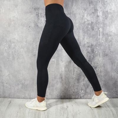 China Breathable High Quality High Waist Sports Fitness Women Yoga Lifting Pants With Pockets for sale