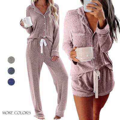 China Wholesale Custom Made Thermal Logo Designer Lace Summer Women Satin Pajamas Set Sleep Wear Pijama for sale