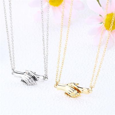 China Casual/Sporty Couple Necklace Magnet Attract Simple Clavicle Chain Gift Jewelry Pendant Necklace for sale